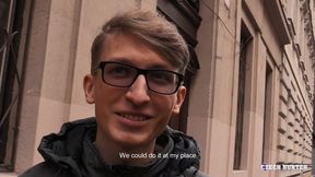 Nerdy Twink Tourist Gets Bareback Anal in Prague - XXX Gay
