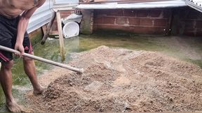 The bricklayer pounded my slit &mdash;  my cuckold hubby hadn’t touched me in days &mdash;  he made me squirt