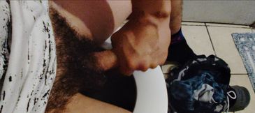 Hella slippery cock and loving it