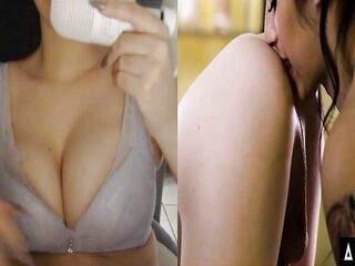 TRANS REACT - Transsexual has a physical exam with trans nurse- Gets creampie smutty