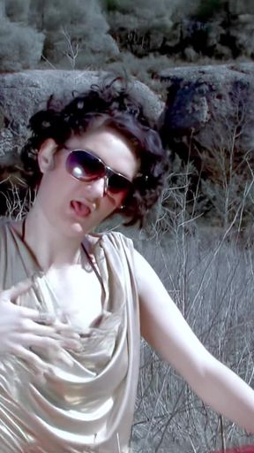 Olly Doll: Sexy Strip in the Nature