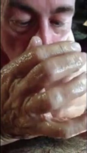 Big Bear Cock Sucked Silly by Daddy