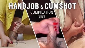 Handjob & Cumshot. Compilation