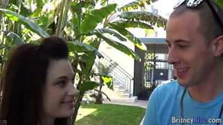 Cock sucking slut Britney blue gets her pussy filled