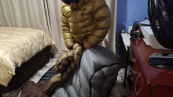 Cum Puffer Jacket Fetish