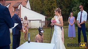 Shy Bride With Natural Tits Is Fucked Roughly In Front Of Everyone In Public 17 Min