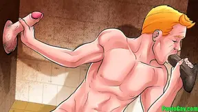Glory Hole Action Heats Up in Jail: Intense Gay Blowjob Scene Behind Bars