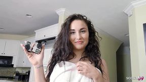 round ass step-sister with natural saggy tits caught him watch and give him a dirty fuck with rimjob
