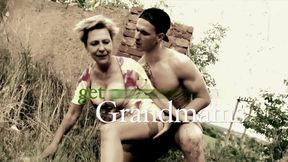 Cougar fucks 2 cocks by Grandmams