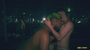 Hot Daddy Camilo Brown Giving an Amazing Cum Swap Blowjob To Big Cock Beautiful Twink Nicolas Mucci