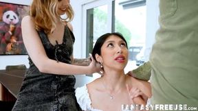Breezy Bri and Penelope Woods go wild in a hot threesome