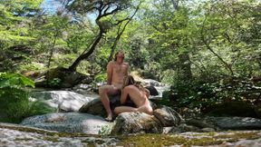 We Got Caught Fucking at a Waterfall with Facial & Cumwalk