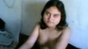 Ugly Indian brunette nympho gets nailed mish and rides BF's cock