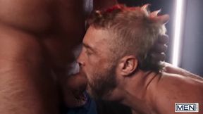 Chuck Conrad destroys Mateo Tomas with his massive cock raw mouth fuck