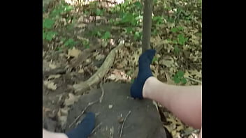 Exhibitionist Cumshot In The Woods