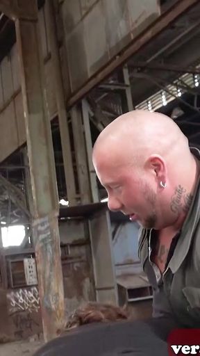 Powerful moment from "German Fat Housewife is happy to fuck stranger guy outdoor"