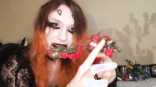 Punk Trans Chick trains Bionicles Lore for Valentine's Day