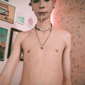 Are You Into Drooling? Watch Me Let My Spit Drip From My Mouth Onto My Body and Cock.