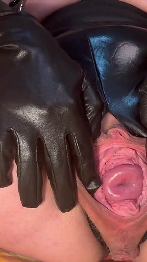 Self Exam,cervix Show,fisting, Speculum, Pissing, Squirting in Medical Gloves