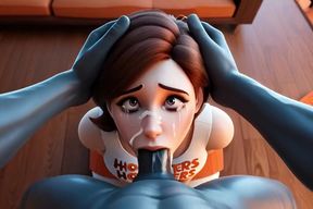 Gagging Deepthroat Blowjob - Taking Massive Cock Down Throat