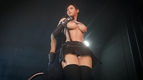 tifa lockhart performs femdom cock teasing thigh job for poor cloud's skinny cock ❤︎ 3d 60fps