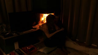 Angel seduces her lover for a sensual fuck @ the fire🔥