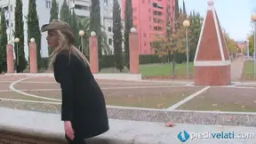 Christelle Shows Her Feet Outdoors for Steamy Foot Fetish Fantasy