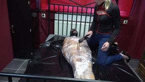 Jerk off now, slave!!!