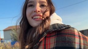 She sucks his dick after losing a Strip Hand Slap game