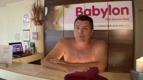 Stunning German babe shares her twat in wild swinger club orgy