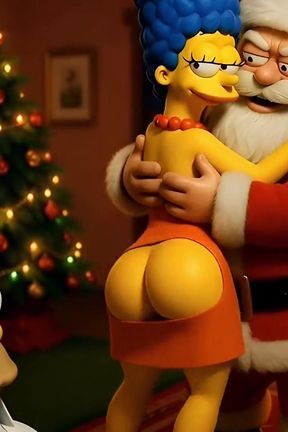 Santa's Secret Visit to Marge: Christmas Butt