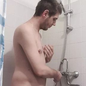 In the shower