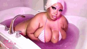 Wet Body BBW Bikini Tease and BJ (White) (MP4 Version)