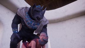 King Rhino wrecks tiny elf gaping hole raw POV gush