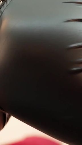 Thrilling moment from &quot;French Sexy Babe Meets Your Leather Fetish Fantasy Pussy Playing Solo Until Squirting&quot;