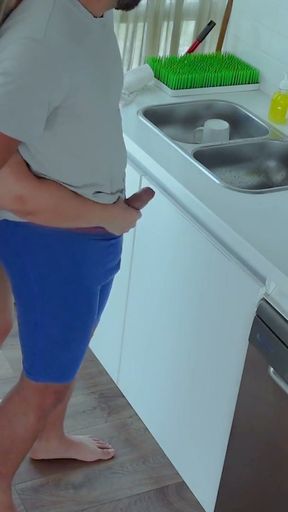 Latina BIg Ass Stepsister Teasing Stepbrother On The Kitchen Till The Fuck   Clip 1