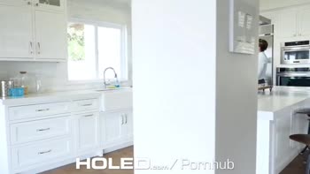 Adria Rae's Petite Nanny Gets Holed by a Big Cock