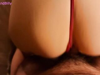 POV Doggy Style In My Red Belt (Thick Ejaculation)