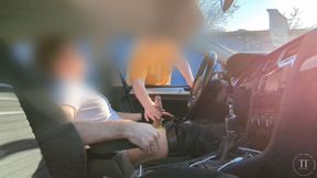 I was caught jerking off in the car by a horny pedestrian