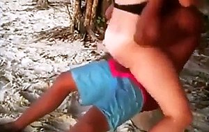 Cutie fucking a stranger at the beach during holidays