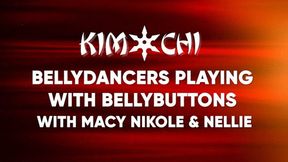 Bellydancers Playing with Bellybuttons Macy Nikole & Nellie - WMV