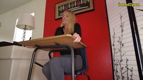 bella ink needs to pee real female desperation pants wetting
