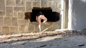 Exploring an Abandoned Building, 2 Amateur Boys Remove Their Clothes and One Starts to Bust a Nut