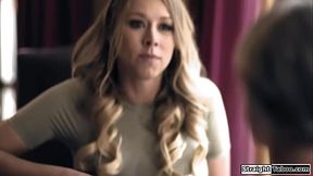 Husband brought another women and fucks her with his wife