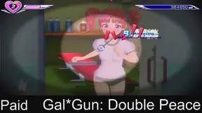 Horny Anime Girls from Gal*Gun Get Shot Full ofCum in Exciting Hentai Scene