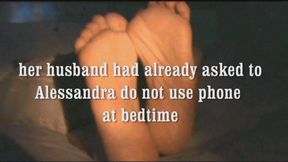 Alessandra in don't use cell phone at bedtime.