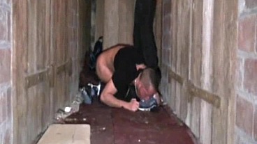 sneaker and fetish submissed with 2 scally boy in basement