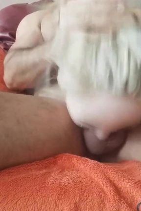 New blonde toy - cum in her throat