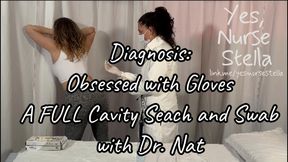 A FULL Cavity search and Swab in TIGHT White Latex Gloves