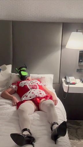 Valentine's Day Denial: Sissy Slut's Strap-on Submission